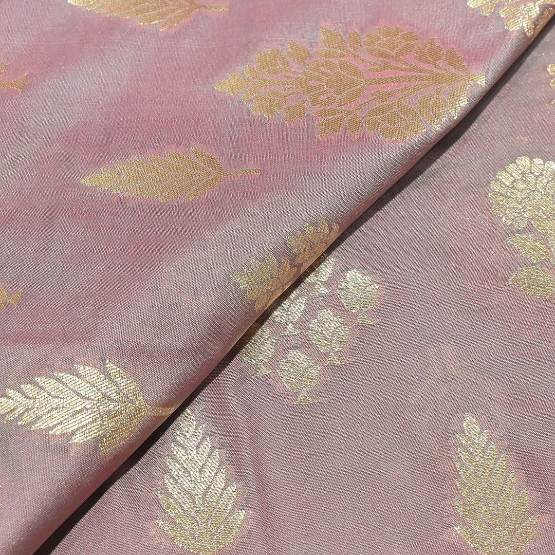 Katan Silk Zari Jaal Brocade Fabrics