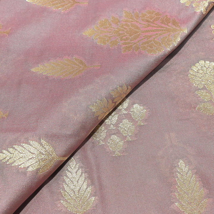 Katan Silk Zari Jaal Brocade Fabrics