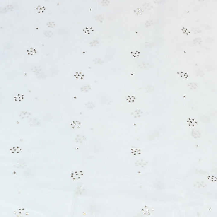 Dyeable Viscose Georgette Handwork Mukaish Fabric BT0003