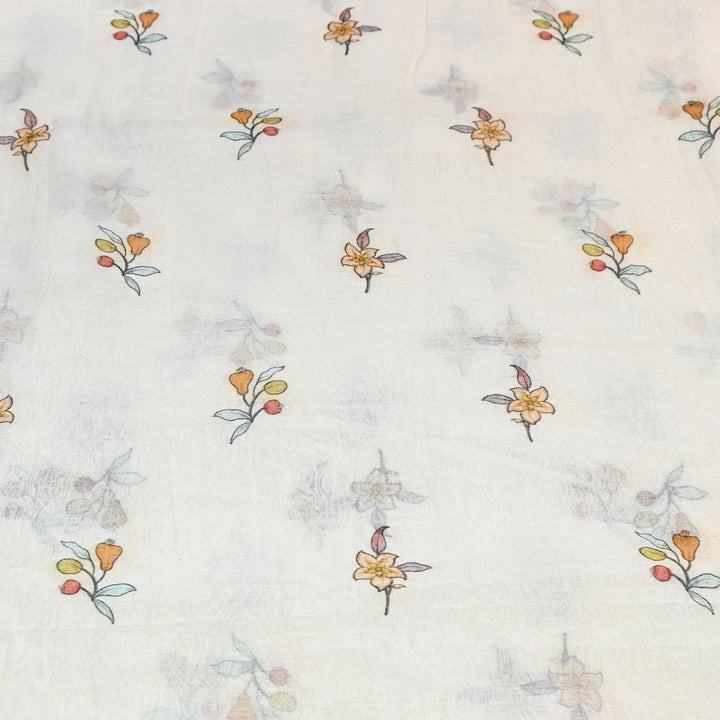 Premium Mul Chanderi Digital Print Fabric – Lightweight Chanderi Fabrics GT0185-6