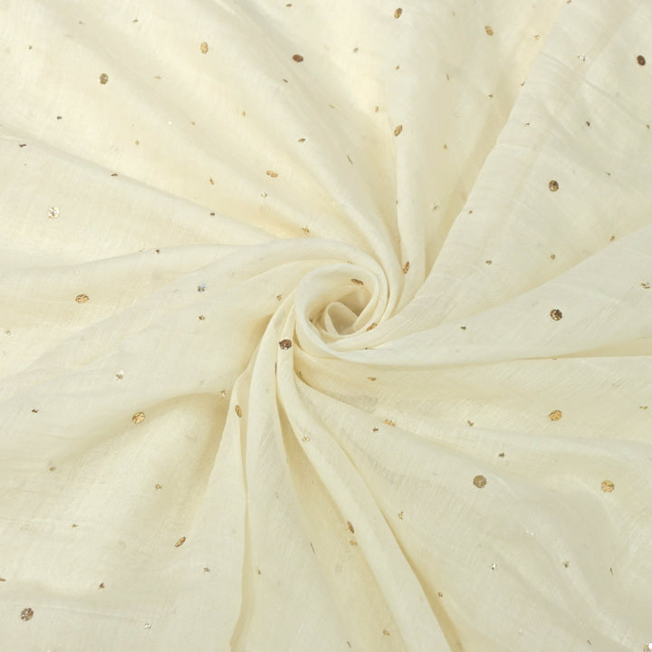 40gm Chanderi Mukaish Hand Work Fabrics
