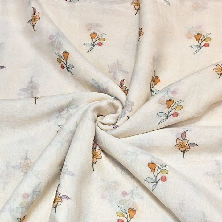 Premium Mul Chanderi Digital Print Fabric – Lightweight Chanderi Fabrics GT0185-6