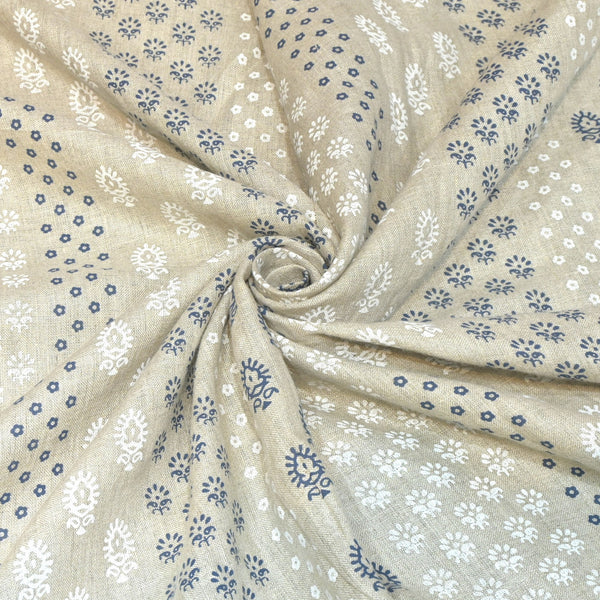 Pure Linen Digital Print Fabric