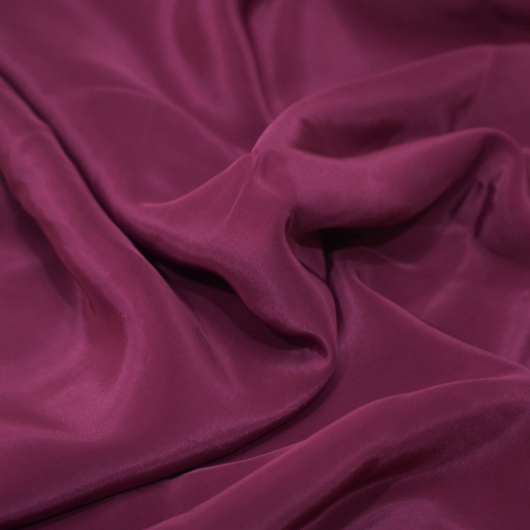 Wine Shisha Crepe Fabrics