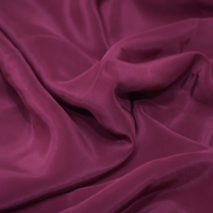 Wine Shisha Crepe Fabrics