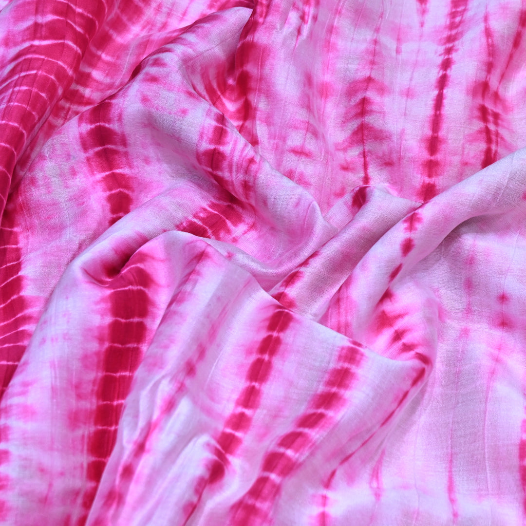 Silk Chanderi Tie & Dye Fabric 44" – Soft Lightweight Designer Fabric