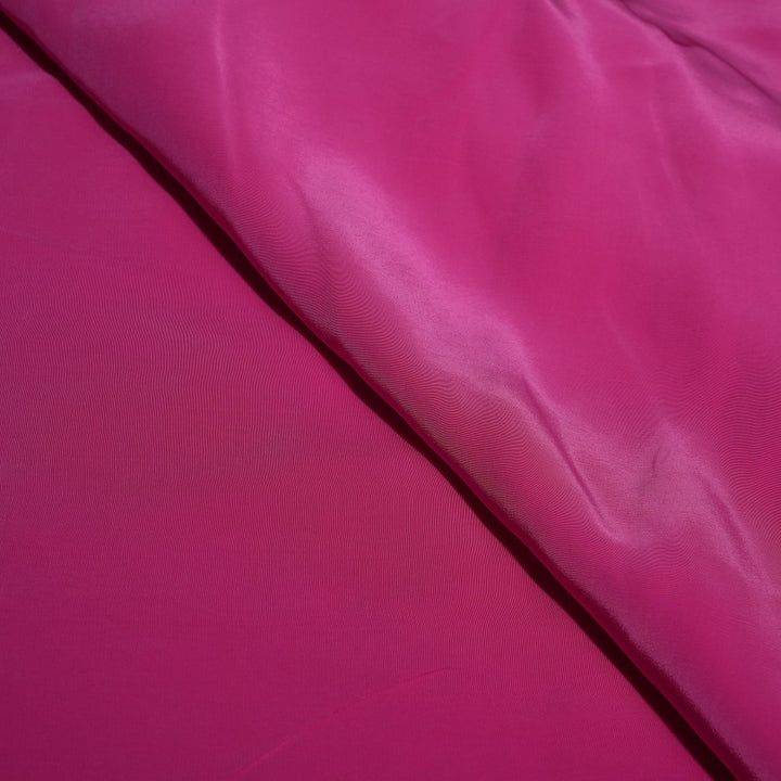 Bright Pink Colour Shisha Crape Fabrics