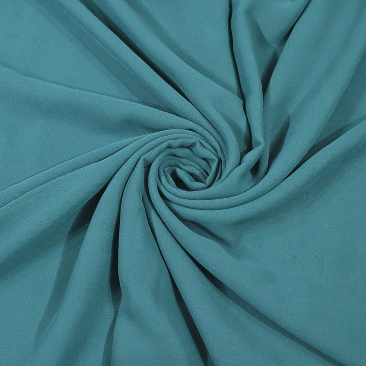 Beetle Green Colour Poly Georgette Fabrics