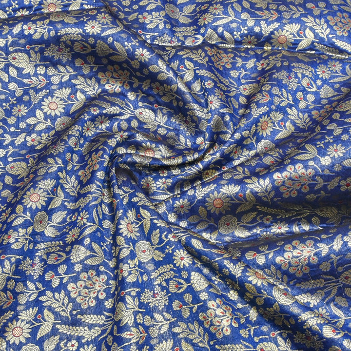 Silk Alfi Antique Zari Brocade Fabrics