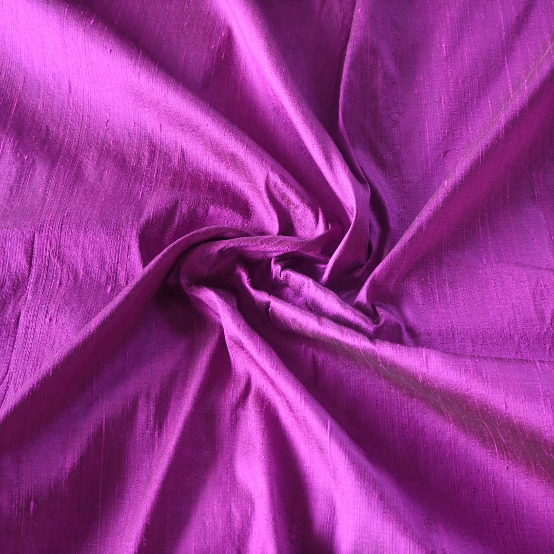 Warm Purple Colour 100gm Pure Raw Silk Fabrics