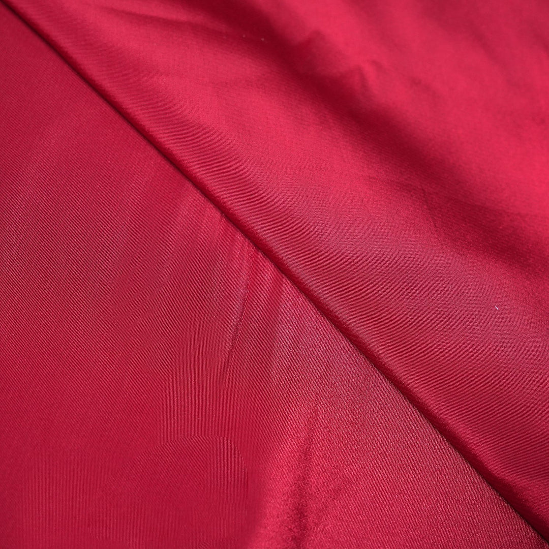 Vivid Burgundy Colour Polyester Crepe Fabrics