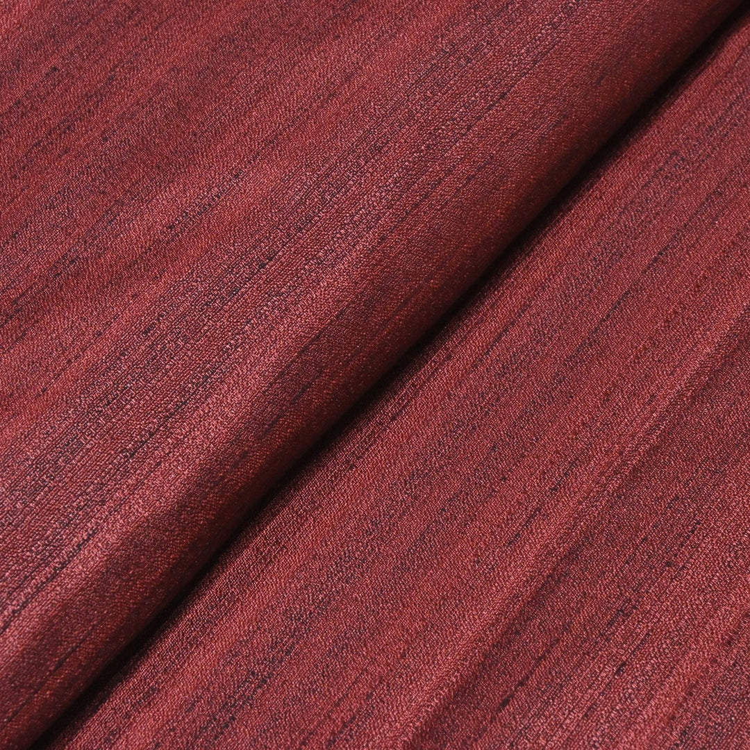 Wine Colour Poly Champion Silk Fabrics