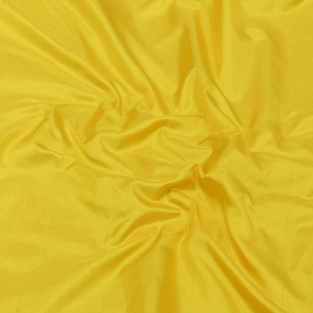 Yellow Colour Pure Silk Fabrics