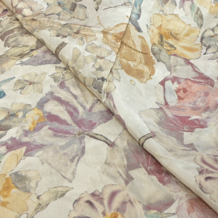 Floral Bamberg Satin Digital Print Fabrics