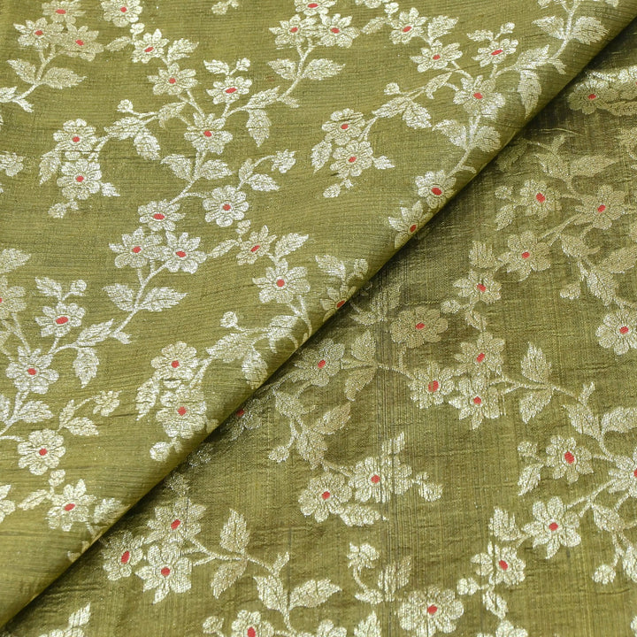 Premium Pure Raw Silk Meena Zari Banarasi Fabrics