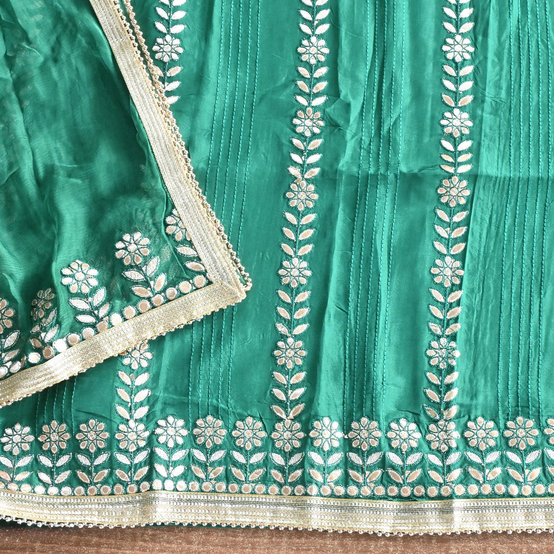 Upada Silk Gota Patti Work Unstitched Suits