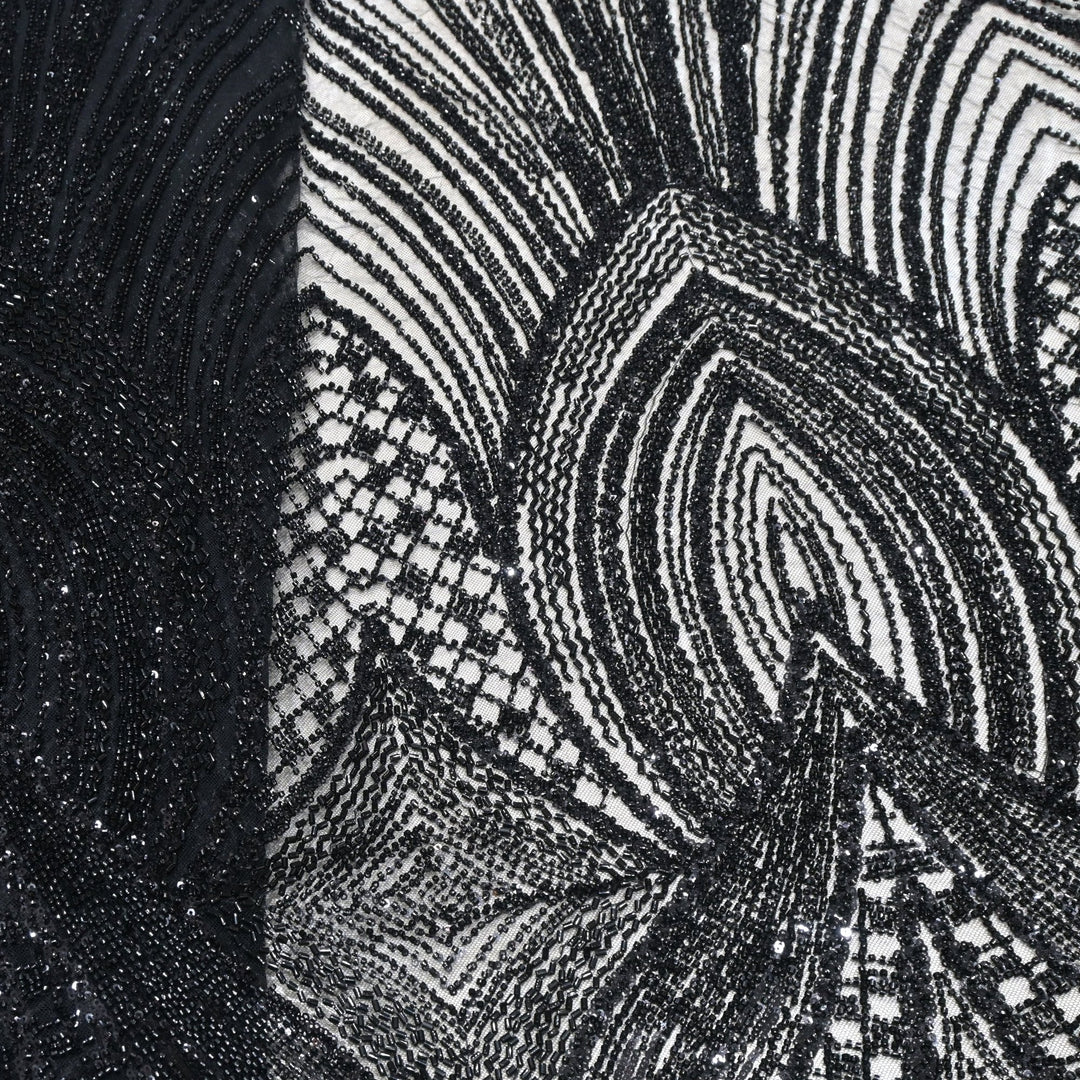 Beautiful Imported Net Cut Dana Sequins Embroidery Fabrics