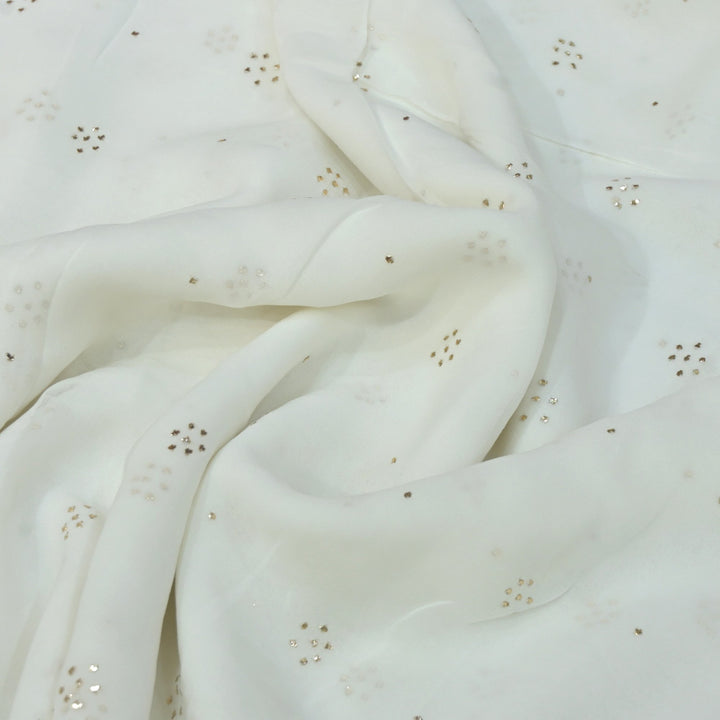Viscose Georgette Hand Work Mukaish Fabrics