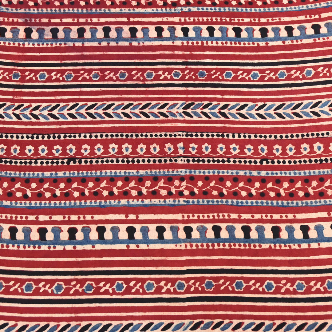 Red Modal Satin Fabric in Digital Print