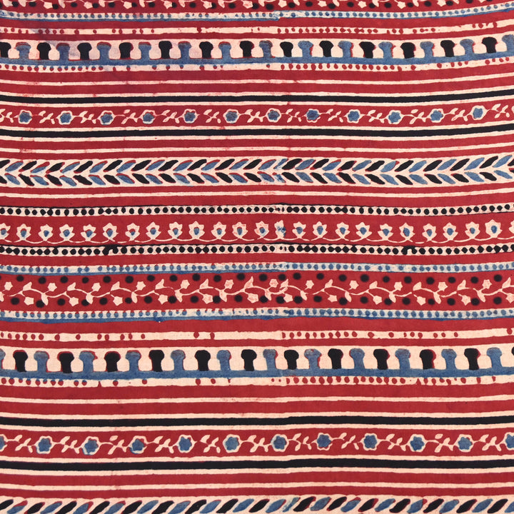 Red Modal Satin Fabric in Digital Print