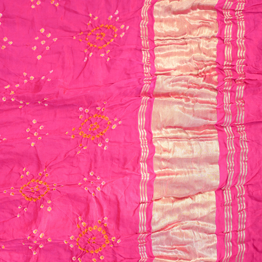 Pink Bandhani Dupatta