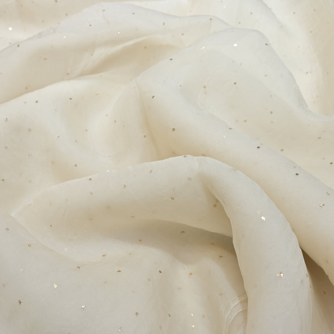 28gm Organza Mukaish Hand Work Fabrics