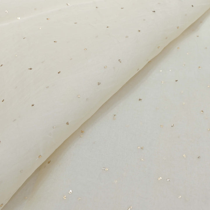 28gm Organza Mukaish Hand Work Fabrics