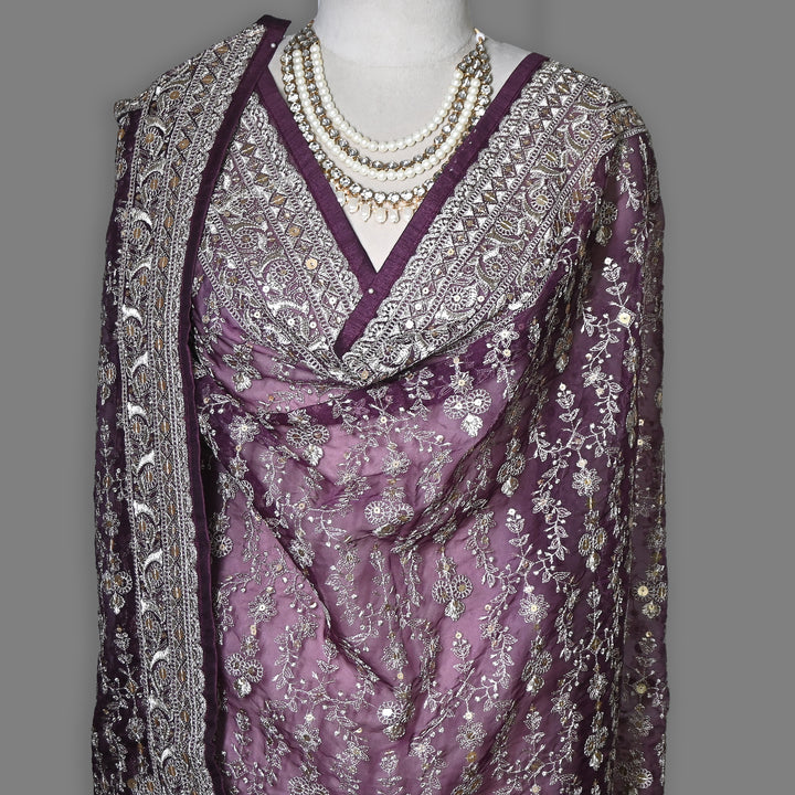 Organza Sequence & Zari Dupatta – Elegant Ethnic Dupatta for Women- RV2210-04