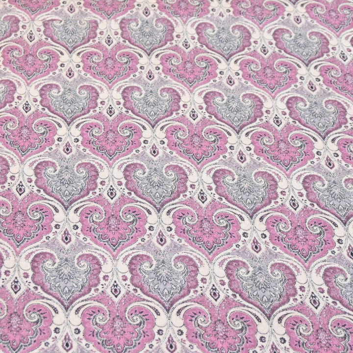 Multicolor Cotton Linen Digital Print Fabric- Soft Breathable Designer Fabric-RT0132-14