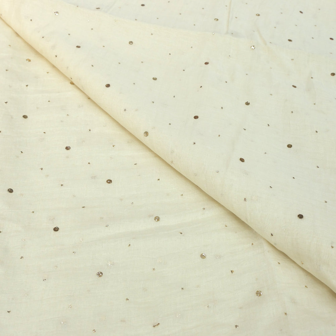 40gm Chanderi Mukaish Hand Work Fabrics