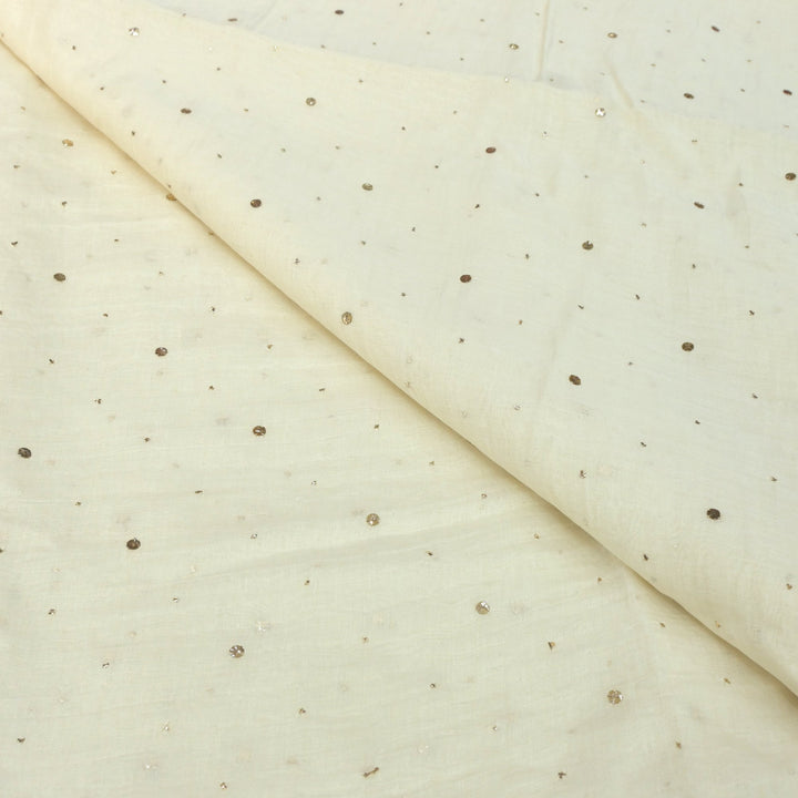 40gm Chanderi Mukaish Hand Work Fabrics