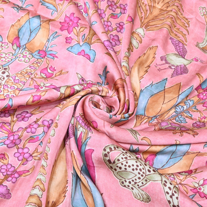 Bemberg Satin Digital Print Fabric– Soft Luxury Designer Satin Fabric 001333-41