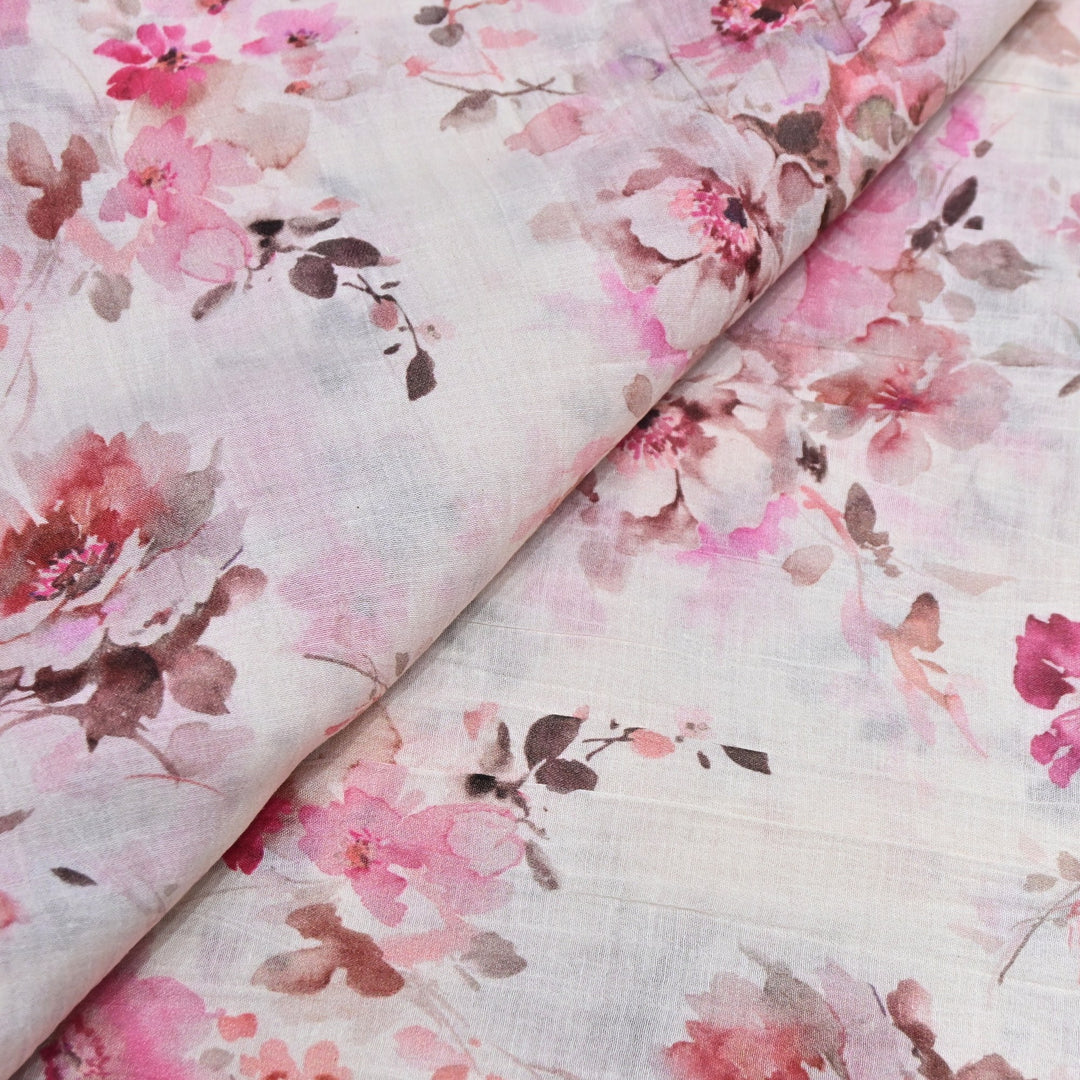 Elegant Crush Chanderi Digital Print Fabrics-UF0208-7