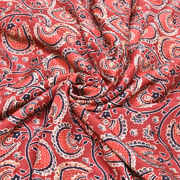 Multicolor Muslin Digital Print Fabric-KTP44-21
