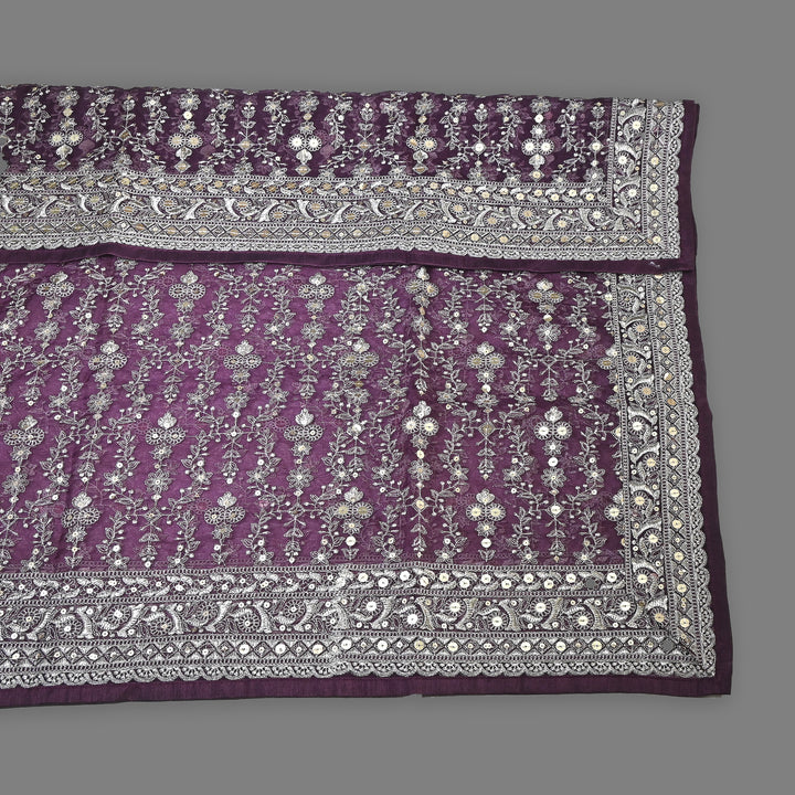 Organza Sequence & Zari Dupatta – Elegant Ethnic Dupatta for Women- RV2210-04