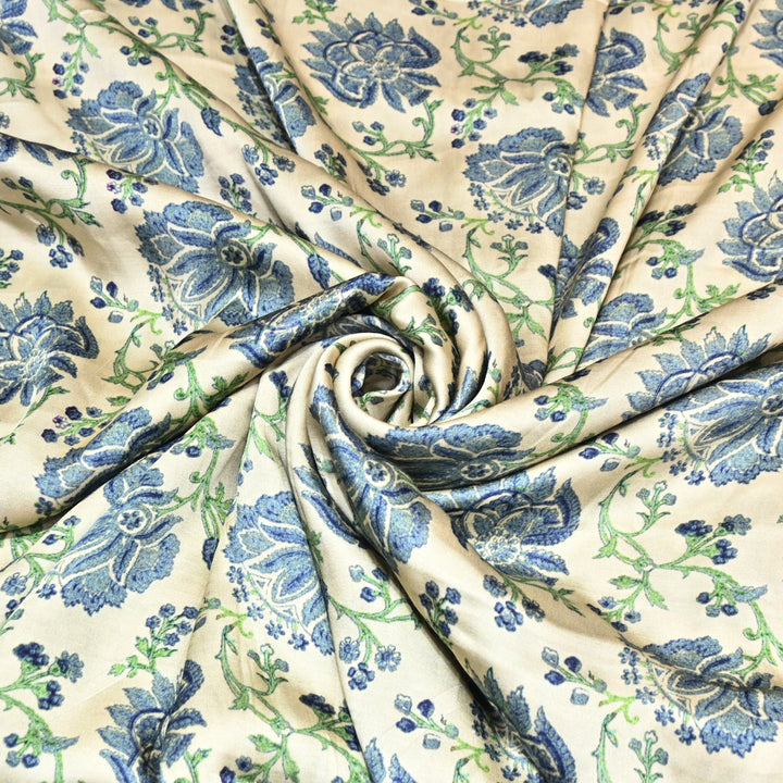 Bemberg Satin Digital Print Fabric– Soft Luxury Designer Satin Fabric 001333-07