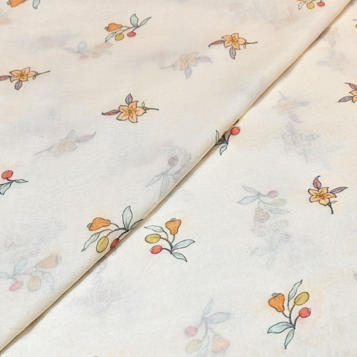 Premium Mul Chanderi Digital Print Fabric – Lightweight Chanderi Fabrics GT0185-6