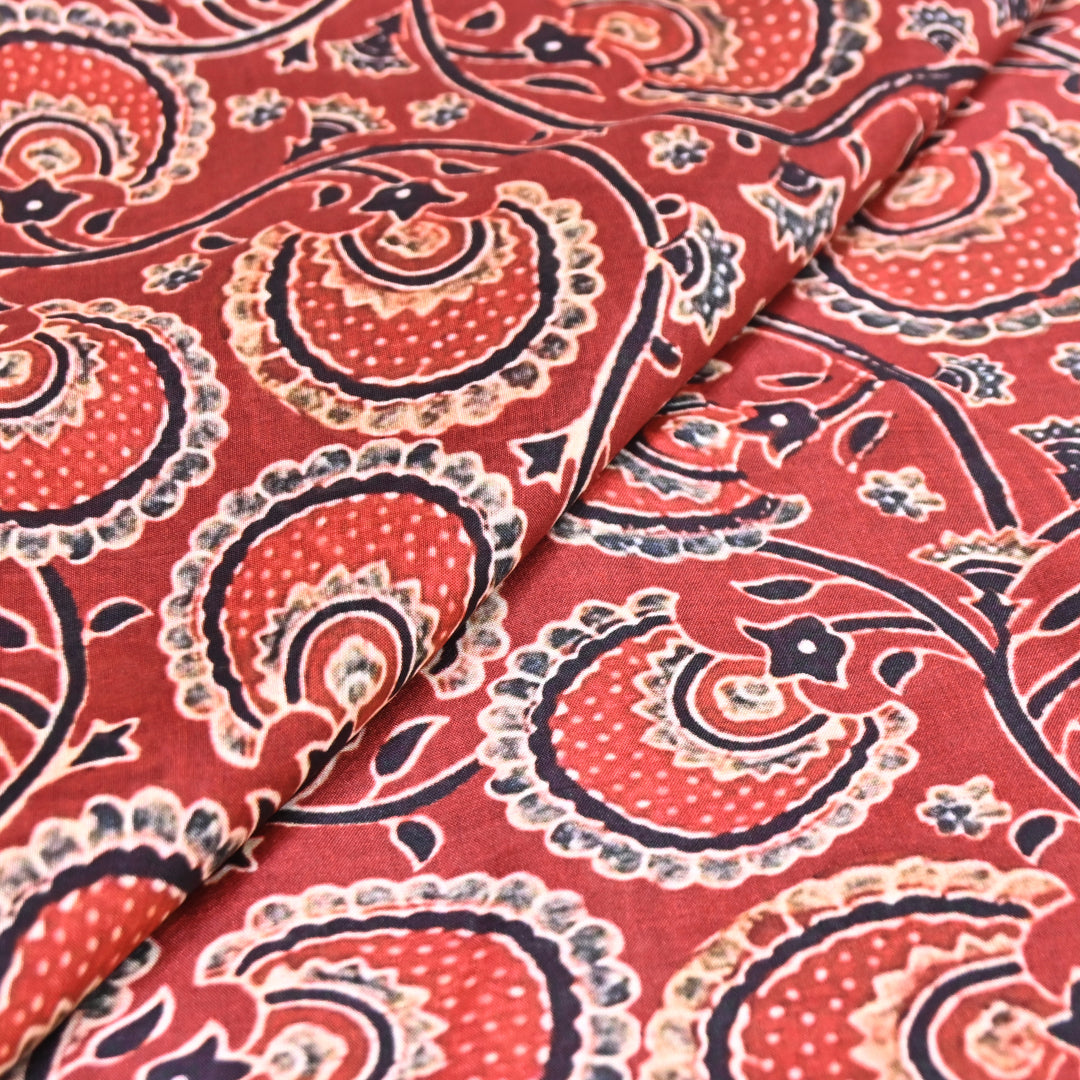 Multicolor Muslin Digital Print Fabric-KTP44-21