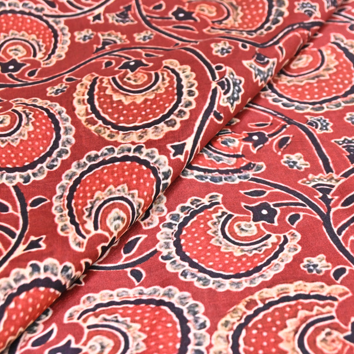 Multicolor Muslin Digital Print Fabric-KTP44-21