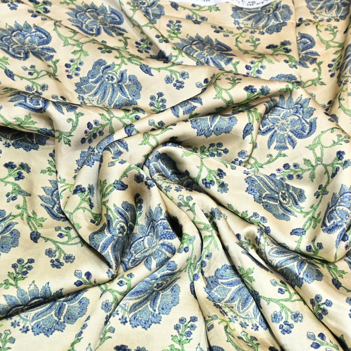 Bemberg Satin Digital Print Fabric– Soft Luxury Designer Satin Fabric 001333-07