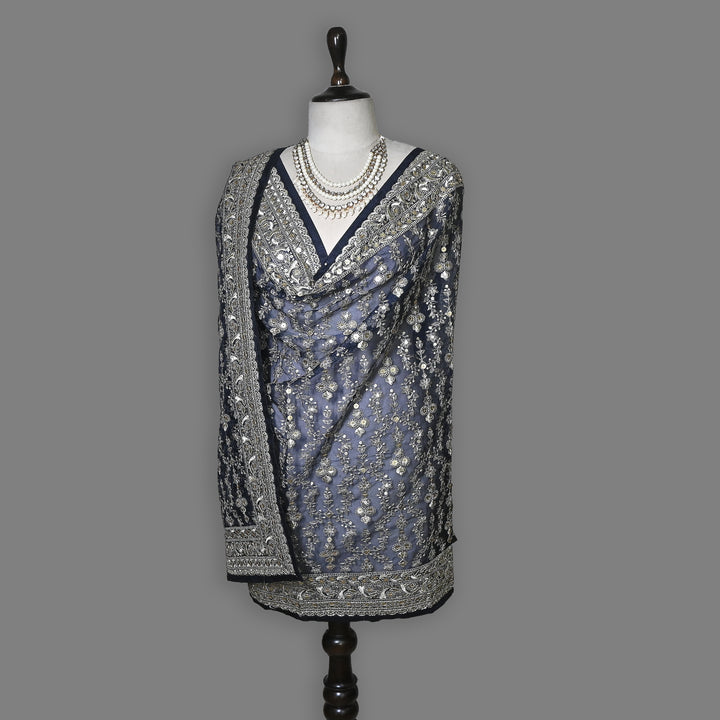 Organza Sequence & Zari Dupatta – Elegant Ethnic Dupatta for Women- RV2210-05