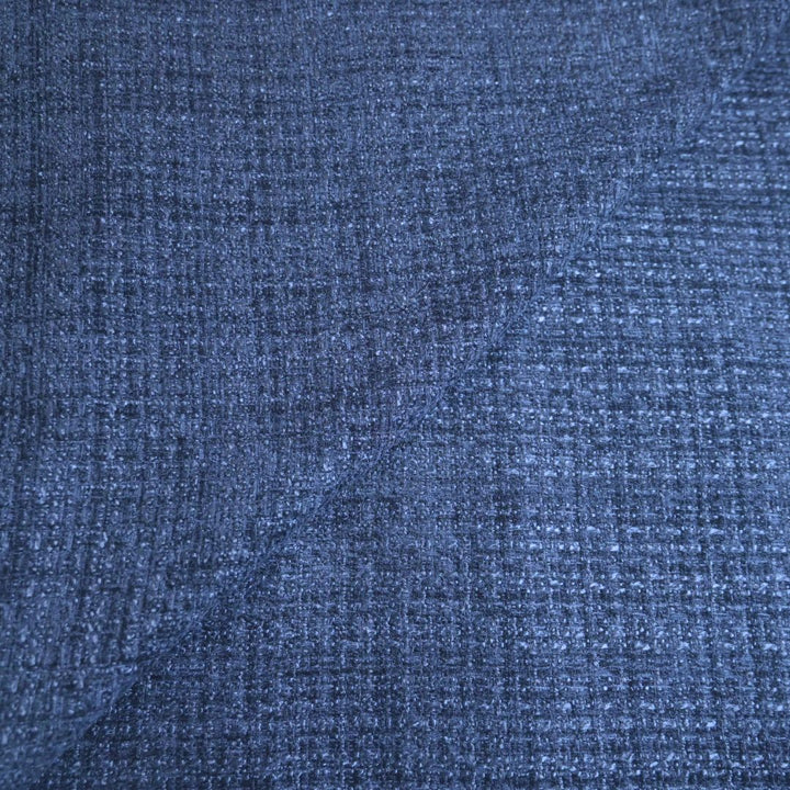 Deep Navy Blue Tweed Fabric | 39-5058