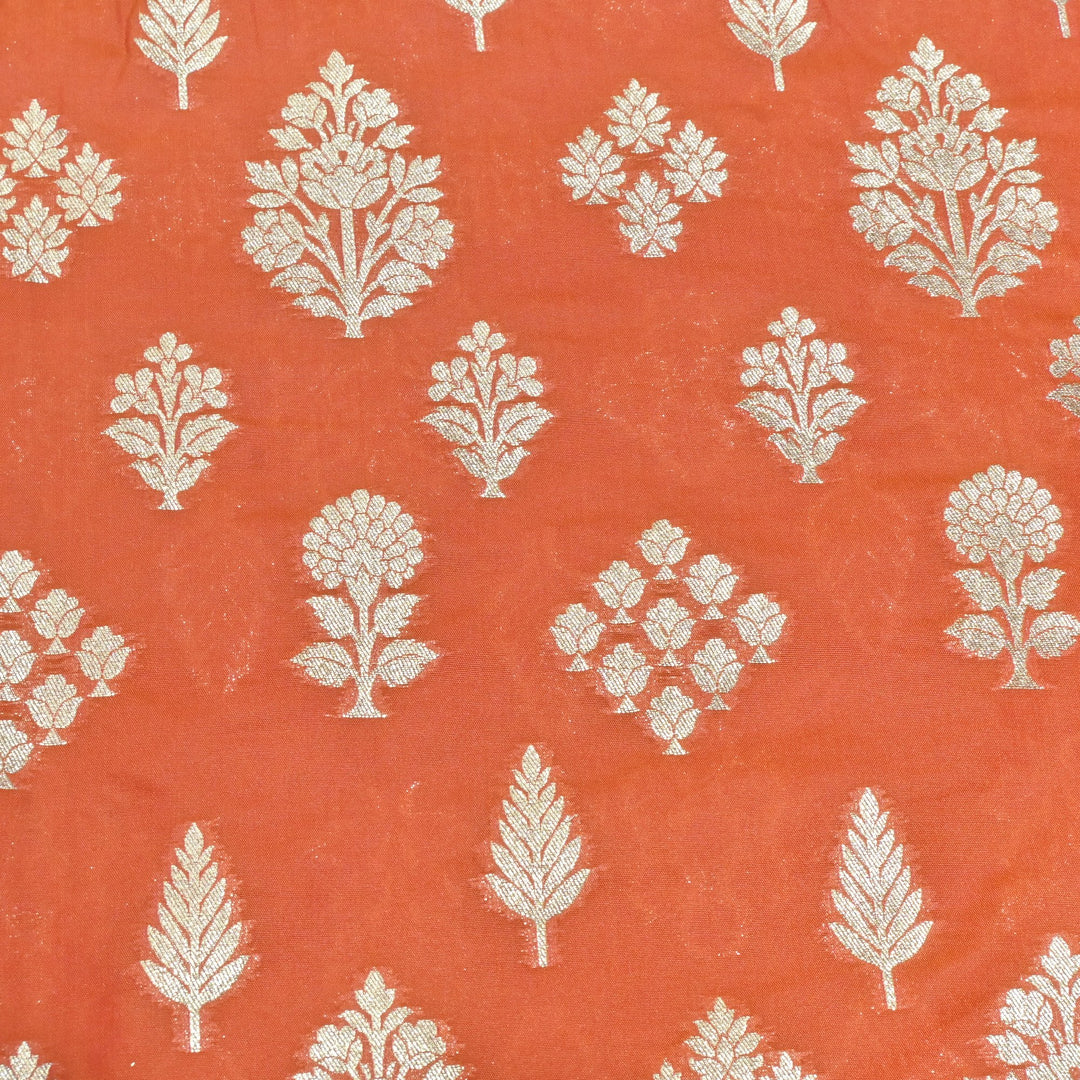 Katan Silk Zari Jaal Brocade Fabrics