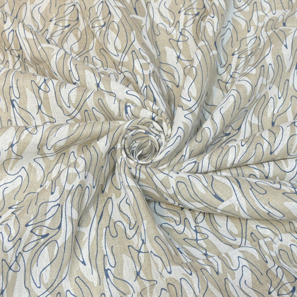 Pure Linen Digital Print Fabric
