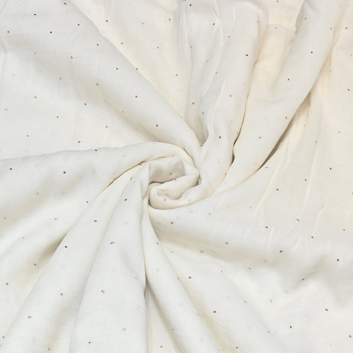 Kora Malmal Mukaish Fabric – Soft Lightweight Designer Fabric 001291
