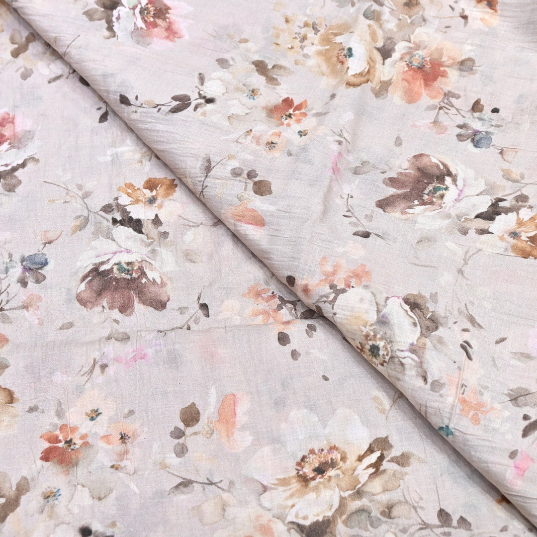 Elegant Crush Chanderi Digital Print Fabrics-UF0208-5