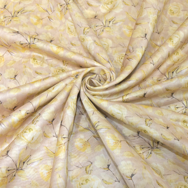 Silk Chanderi Digital Print Fabrics