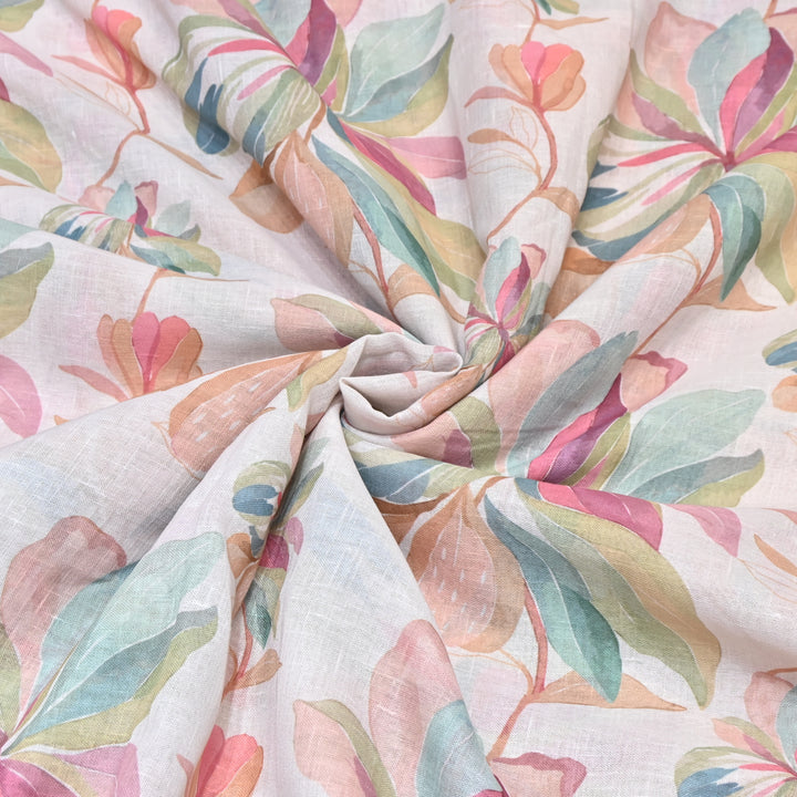 PREMIUM COTTON LINEN DIGITAL PRINT FABRIC - VM0011- 02