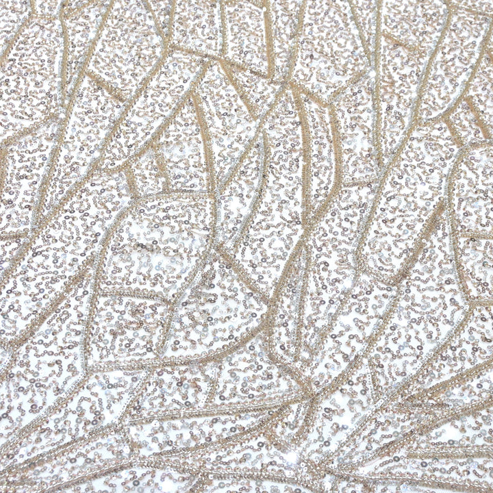 Beautiful Imported Net Cut Dana & Sequins Embroidery Fabric