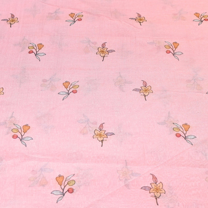 Premium Mul Chanderi Digital Print Fabric – Lightweight Chanderi Fabrics GT0185-8